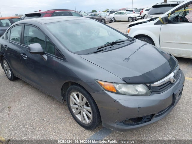20280124 :رقم المزاد ، 2HGFB2F59CH108105 vin ، 2012 Honda Civic Ex مزاد بيع