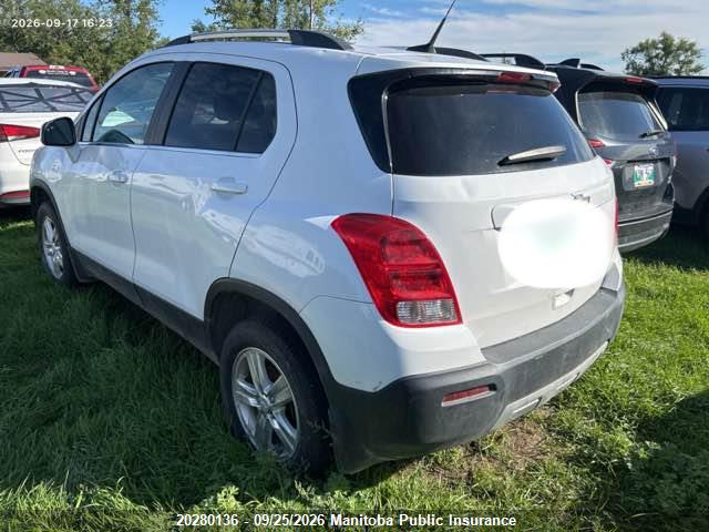2014 Chevrolet Trax Lt მანქანა იყიდება აუქციონზე, vin: 3GNCJPEB9EL168797, აუქციონის ნომერი: 20280136
