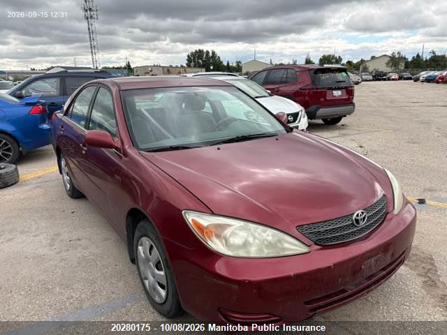 Aukcja sprzedaży 2002 Toyota Camry Le, vin: JTDBE32K220105314, numer aukcji: 20280175