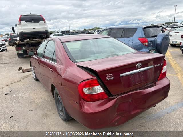 Продажа на аукционе авто 2002 Toyota Camry Le, vin: JTDBE32K220105314, номер лота: 20280175