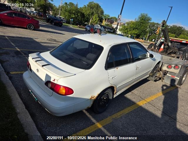 Продаж на аукціоні авто 2001 Toyota Corolla S, vin: 2T1BR12E41C816083, номер лоту: 20280191