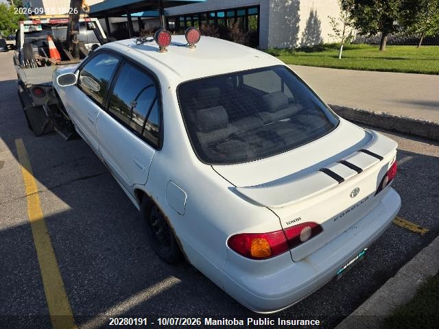Продаж на аукціоні авто 2001 Toyota Corolla S, vin: 2T1BR12E41C816083, номер лоту: 20280191