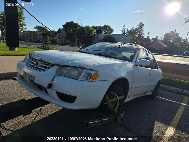Продаж на аукціоні авто 2001 Toyota Corolla S, vin: 2T1BR12E41C816083, номер лоту: 20280191