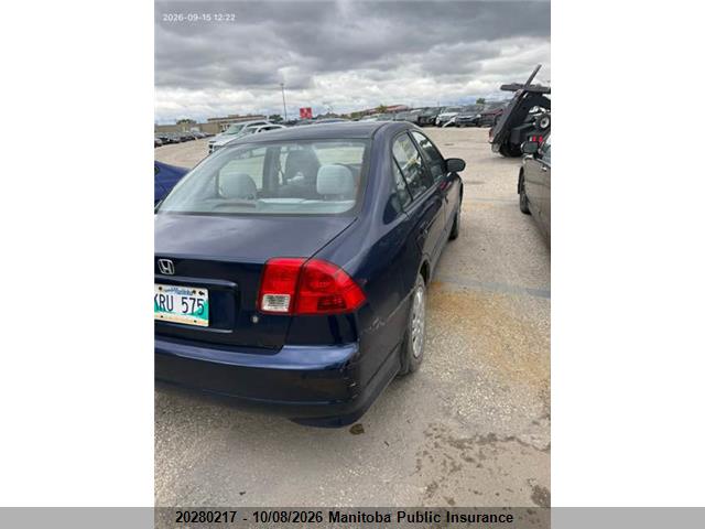 20280217 :رقم المزاد ، 2HGES16634H924517 vin ، 2004 Honda Civic Lx مزاد بيع