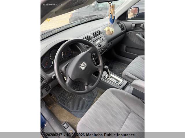 20280217 :رقم المزاد ، 2HGES16634H924517 vin ، 2004 Honda Civic Lx مزاد بيع