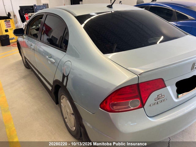 20280220 :رقم المزاد ، JHMFA36208S801592 vin ، 2008 Honda Civic Hybrid مزاد بيع
