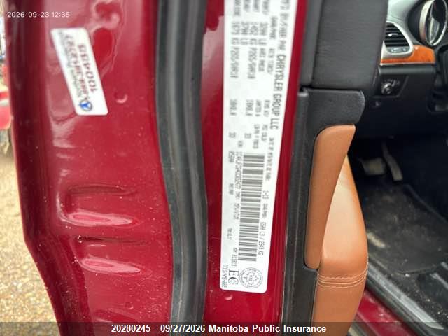 Продаж на аукціоні авто 2013 Jeep Grand Cherokee Overland, vin: 1C4RJFCG4DC652477, номер лоту: 20280245