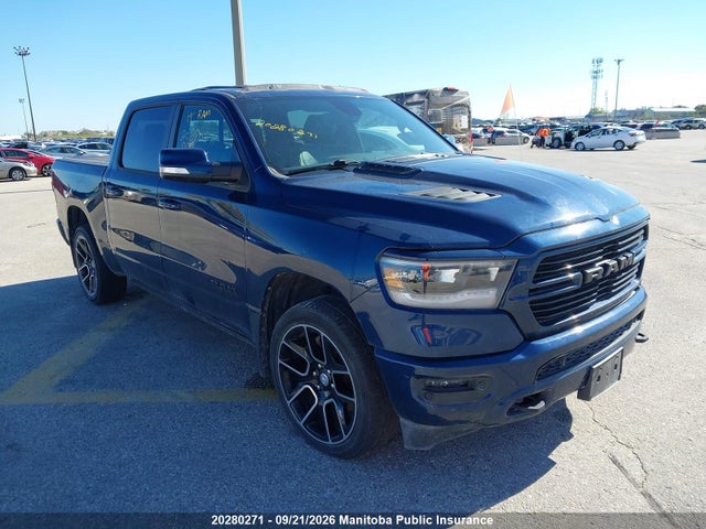 20280271 :رقم المزاد ، 1C6SRFLT1KN837408 vin ، 2019 Dodge Ram 1500 Sport Crew Cab مزاد بيع