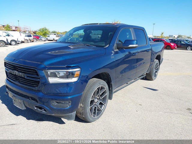 2019 Dodge Ram 1500 Sport Crew Cab მანქანა იყიდება აუქციონზე, vin: 1C6SRFLT1KN837408, აუქციონის ნომერი: 20280271