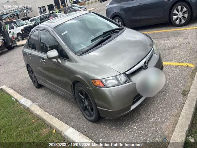 20280288 :رقم المزاد ، 2HGFA16806H036223 vin ، 2006 Honda Civic Ex مزاد بيع