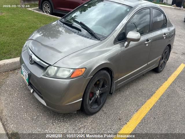 20280288 :رقم المزاد ، 2HGFA16806H036223 vin ، 2006 Honda Civic Ex مزاد بيع