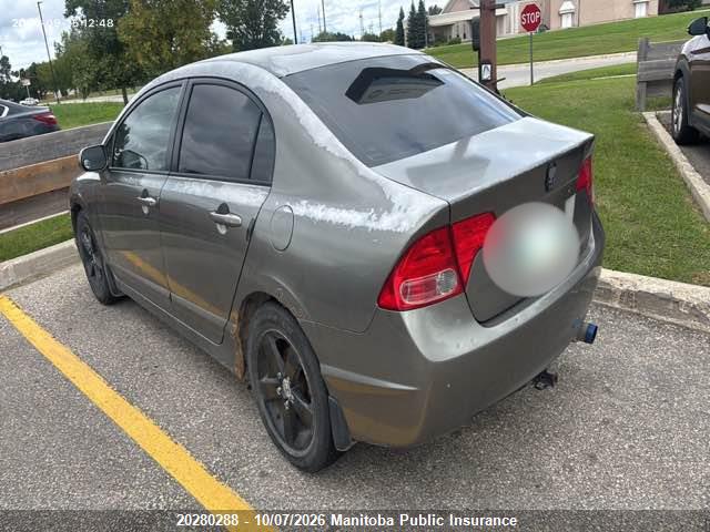 20280288 :رقم المزاد ، 2HGFA16806H036223 vin ، 2006 Honda Civic Ex مزاد بيع