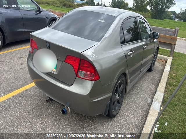 20280288 :رقم المزاد ، 2HGFA16806H036223 vin ، 2006 Honda Civic Ex مزاد بيع