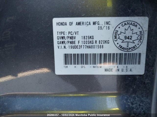 Aukcja sprzedaży 2017 Acura Ilx, vin: 19UDE2F77HA801566, numer aukcji: 20280357