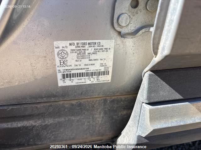 Ford EXPLORER XLT 2022 1FMSK8DHXNGB20108 Image 9