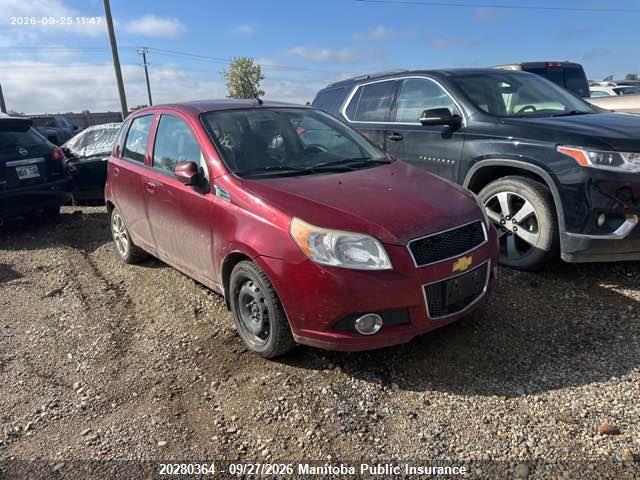 20280364 :رقم المزاد ، 3G1TC6DG4BL149959 vin ، 2011 Chevrolet Aveo Lt مزاد بيع