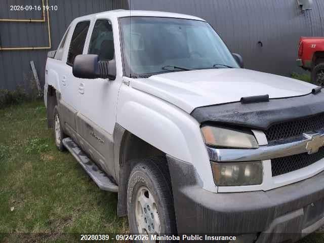 Продаж на аукціоні авто 2003 Chevrolet Avalanche 1500, vin: 3GNEK13T13G306384, номер лоту: 20280389