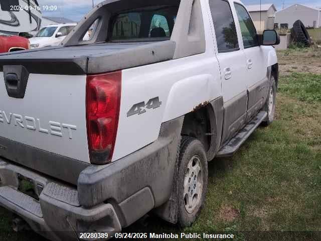 Auction sale of the 2003 Chevrolet Avalanche 1500, vin: 3GNEK13T13G306384, lot number: 20280389