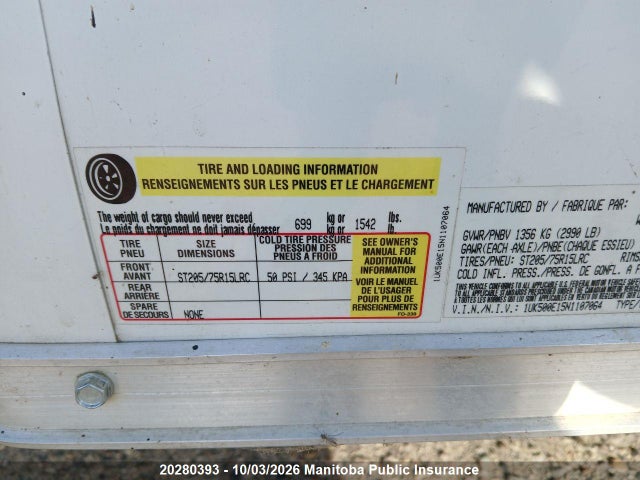 Продажа на аукционе авто 2022 Utility Trailer Interstate, vin: 1UK500E15N1107064, номер лота: 20280393