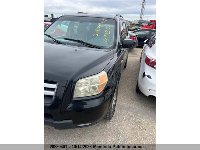 20280401 :رقم المزاد ، 2HKYF18536H003543 vin ، 2006 Honda Pilot Ex-l مزاد بيع