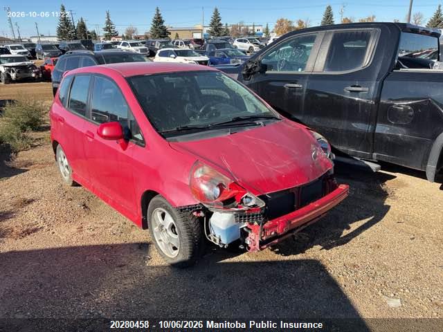 2007 Honda Fit Sport მანქანა იყიდება აუქციონზე, vin: JHMGD38637S809793, აუქციონის ნომერი: 20280458