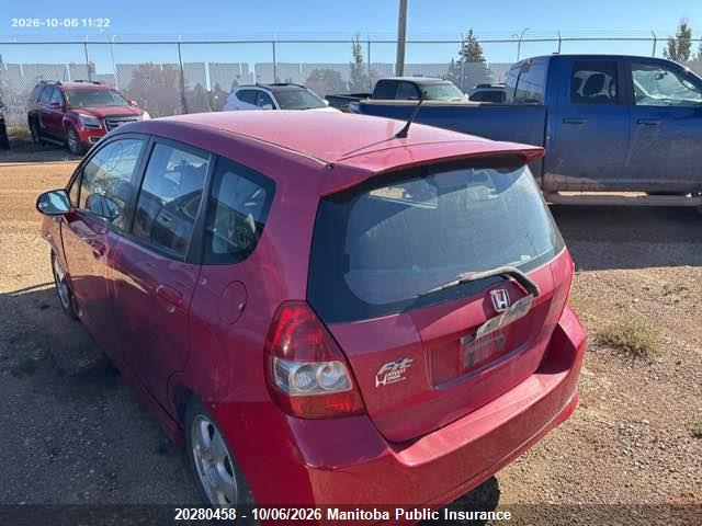 2007 Honda Fit Sport მანქანა იყიდება აუქციონზე, vin: JHMGD38637S809793, აუქციონის ნომერი: 20280458