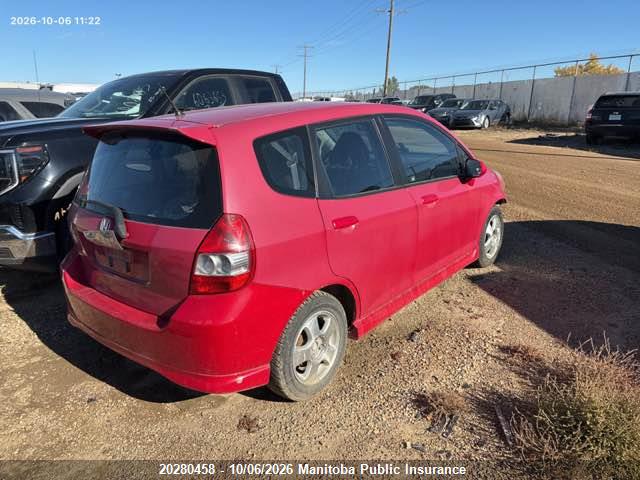 2007 Honda Fit Sport მანქანა იყიდება აუქციონზე, vin: JHMGD38637S809793, აუქციონის ნომერი: 20280458