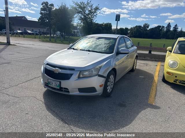 20280548 :رقم المزاد ، 1G1PF5S92B7118401 vin ، 2011 Chevrolet Cruze Lt Turbo مزاد بيع