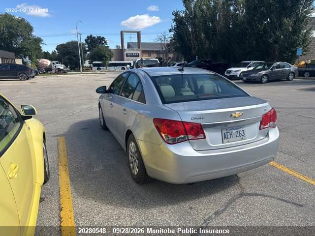 20280548 :رقم المزاد ، 1G1PF5S92B7118401 vin ، 2011 Chevrolet Cruze Lt Turbo مزاد بيع