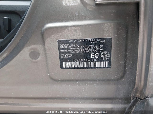 JF2SJEWC4JH463607 Subaru Forester 2.5i Touring