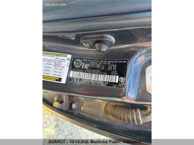 2009 Toyota Corolla S მანქანა იყიდება აუქციონზე, vin: 2T1BU40E49C101285, აუქციონის ნომერი: 20280637