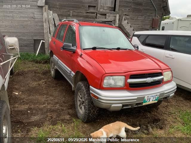 2002 Chevrolet Tracker მანქანა იყიდება აუქციონზე, vin: 2CNBJ13C826925052, აუქციონის ნომერი: 20280651
