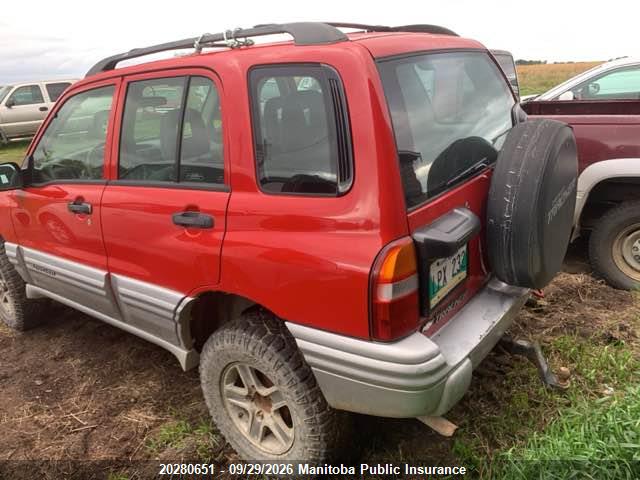 2002 Chevrolet Tracker მანქანა იყიდება აუქციონზე, vin: 2CNBJ13C826925052, აუქციონის ნომერი: 20280651