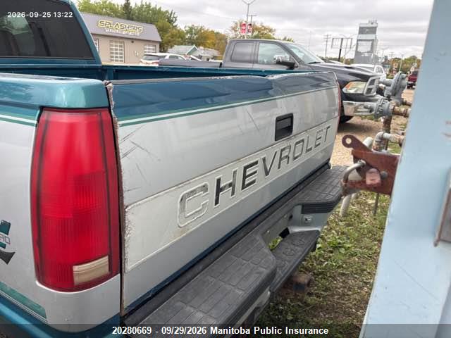 Aukcja sprzedaży 1997 Chevrolet K/v 10/1500 4+cab, vin: 1GCEK19S4VE270630, numer aukcji: 20280669