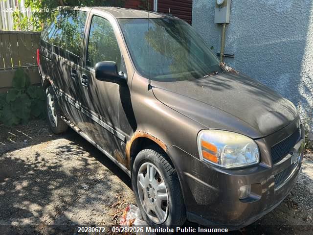 20280672 :رقم المزاد ، 1GNDU231X9D110735 vin ، 2009 Chevrolet Uplander Ls مزاد بيع