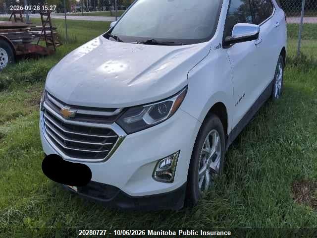 20280727 :رقم المزاد ، 2GNAXXEV9L6191529 vin ، 2020 Chevrolet Equinox Premier مزاد بيع