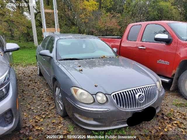20280730 :رقم المزاد ، 2G4WJ582981153417 vin ، 2008 Buick Allure Cxl مزاد بيع