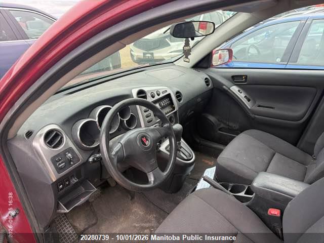 20280739 :رقم المزاد ، 5Y2SM63875Z457683 vin ، 2005 Pontiac Vibe مزاد بيع