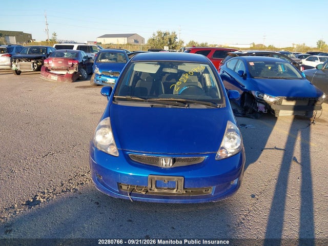 Aukcja sprzedaży 2007 Honda Fit Lx, vin: JHMGD38407S801360, numer aukcji: 20280766