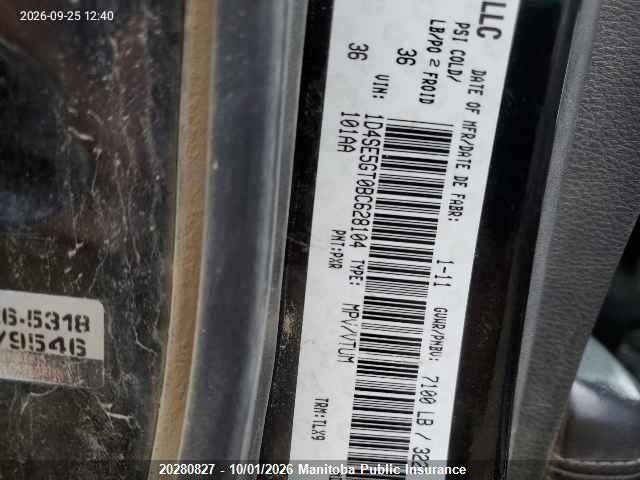 Aukcja sprzedaży 2011 Dodge Durango Citadel, vin: 1D4SE5GT0BC628104, numer aukcji: 20280827