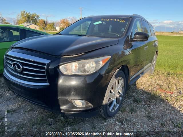 Aukcja sprzedaży 2013 Infiniti Jx35, vin: 5N1AL0MMXDC337333, numer aukcji: 20280830