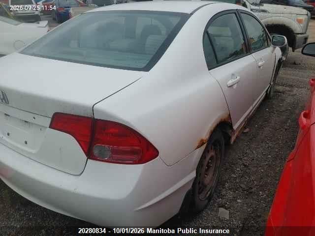 20280834 :رقم المزاد ، 2HGFA158X7H036037 vin ، 2007 Honda Civic Ex مزاد بيع