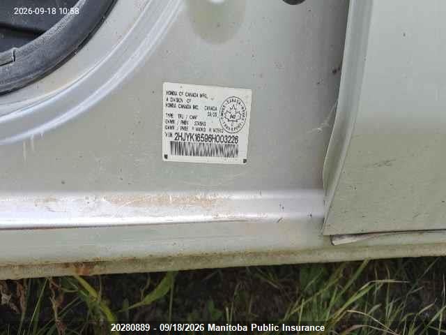 20280889 :رقم المزاد ، 2HJYK16596H003226 vin ، 2006 Honda Ridgeline Ex-l مزاد بيع
