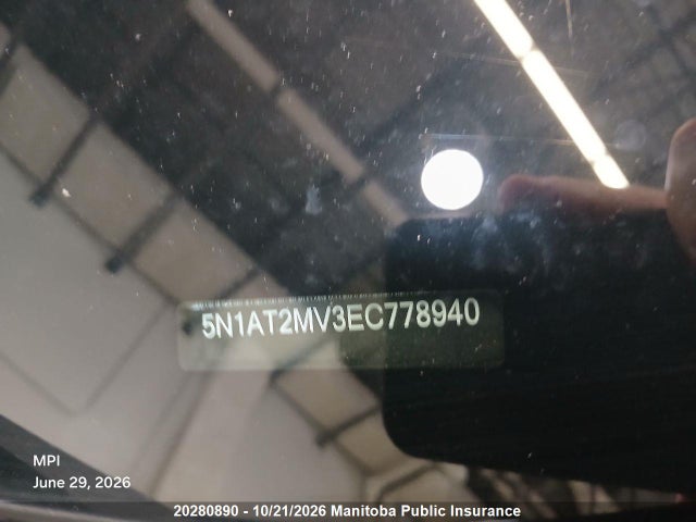 5N1AT2MV3EC778940 Nissan Rogue Sl
