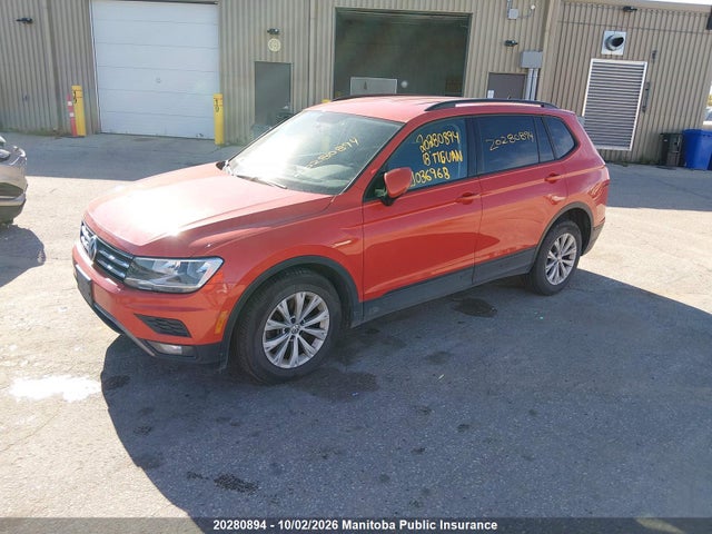 20280894 :رقم المزاد ، 3VV0B7AX8JM036968 vin ، 2018 Volkswagen Tiguan 2.0 Tsi مزاد بيع