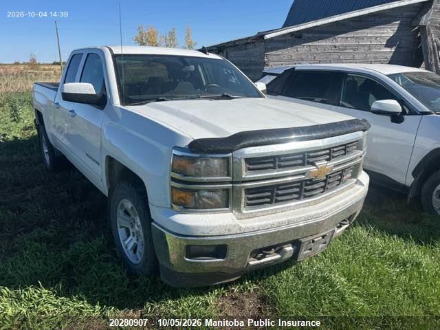 20280907 :رقم المزاد ، 1GCVKREC0FZ420241 vin ، 2015 Chevrolet Silverado 1500 Lt Double Cab مزاد بيع