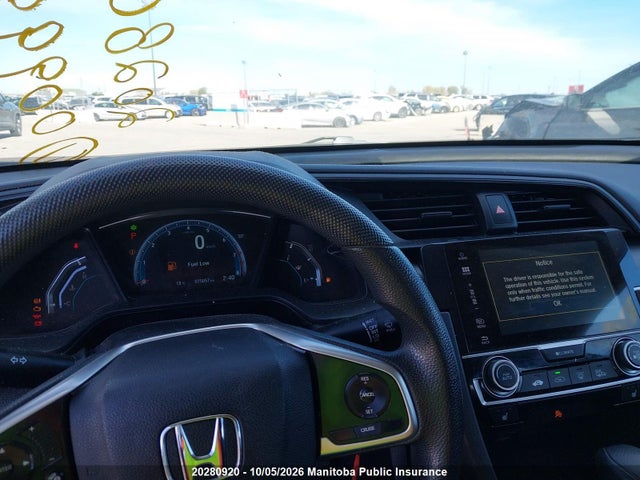20280920 :رقم المزاد ، 2HGFC2F54GH009999 vin ، 2016 Honda Civic Lx مزاد بيع