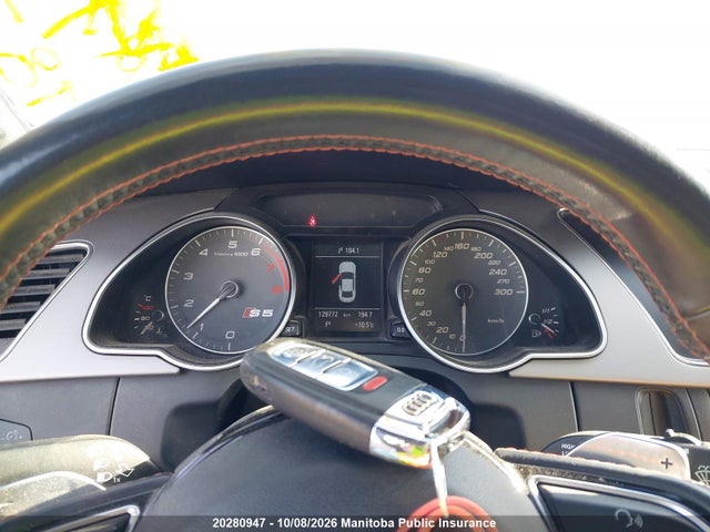 2013 Audi S5 3.0t Quattro მანქანა იყიდება აუქციონზე, vin: WAULGBFR2DA029832, აუქციონის ნომერი: 20280947
