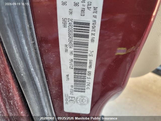 Dodge Grand Caravan Se 2016 2C4RDGBG6GR394554 Image 6