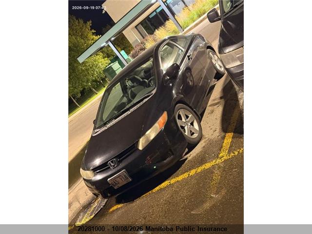 20281000 :رقم المزاد ، 2HGFG12646H010310 vin ، 2006 Honda Civic Lx مزاد بيع